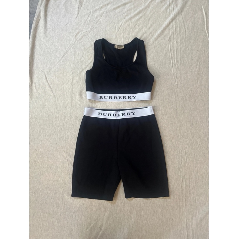 Burberry Black Top with biker
